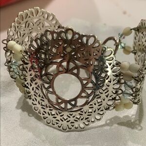 Elegant Silver Filigree Brighton Bracelet